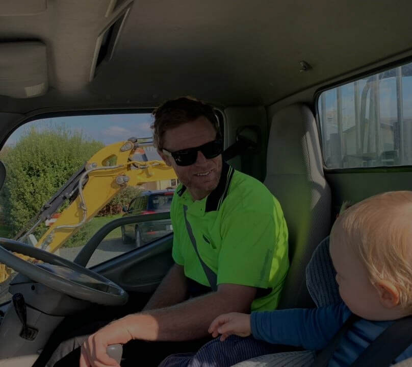 Brett Holmes, owner and operator of Tracktion Earthworks