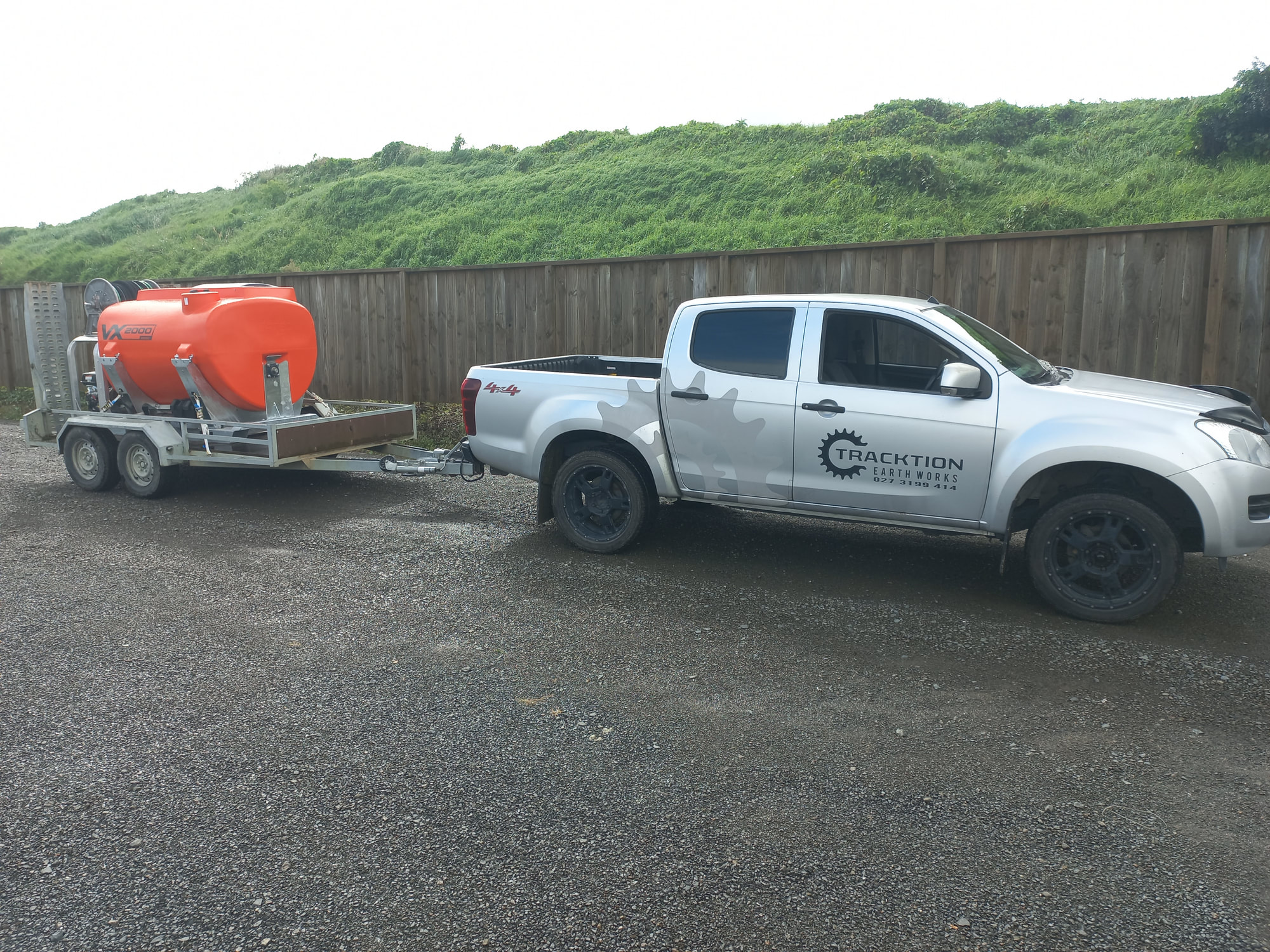 Hydroseeding — Tracktion Earthworks project